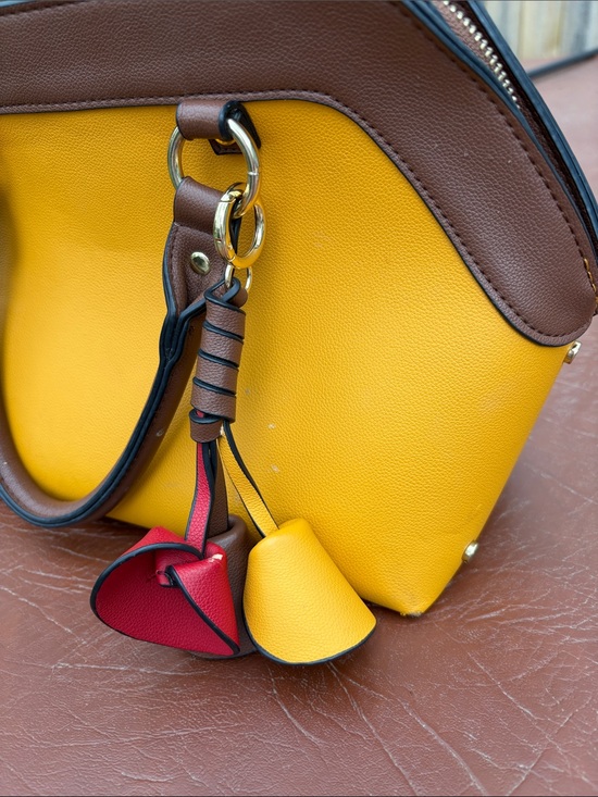 Source Unknown Handbags - Vibrant Yellow Satchel Modern Stylish‎ Design Tassels